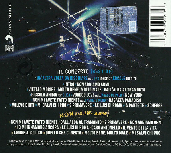 Ermal Meta : Non Abbiamo Armi Il Concerto (Best Of) (2xCD)