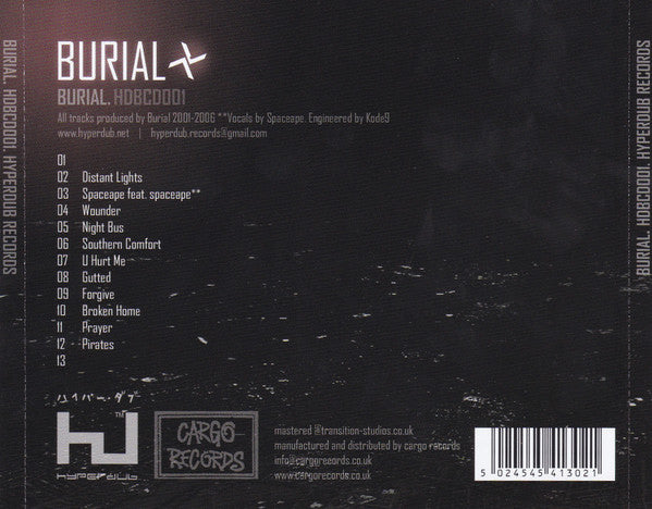 Burial : Burial (CD, Album, RP)