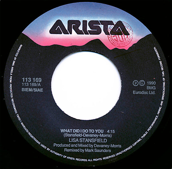 Lisa Stansfield : What Did I Do To You? (7", Single)
