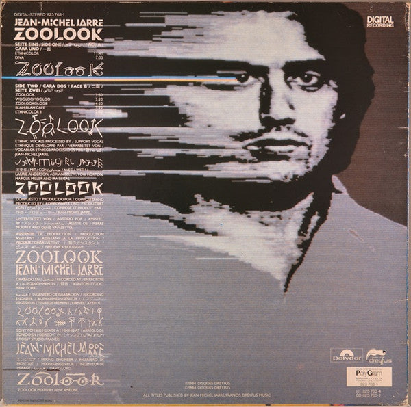 Jean-Michel Jarre : Zoolook (LP, Album)
