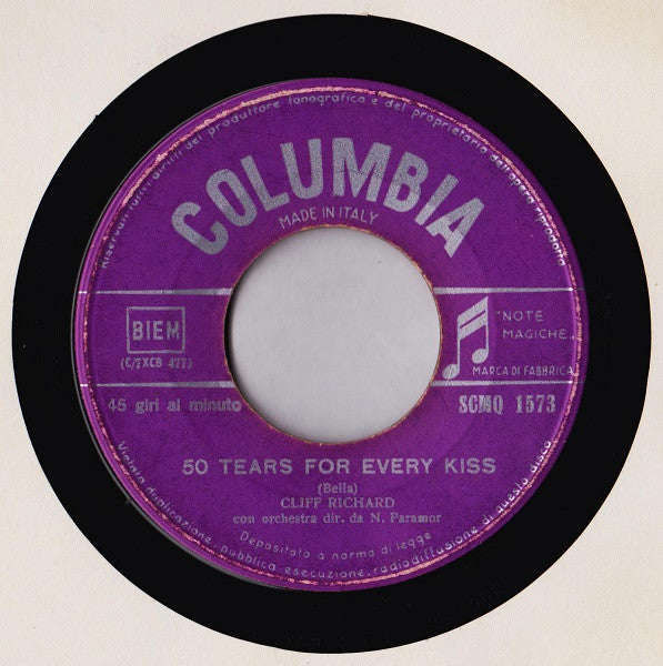 Cliff Richard : Anema E Core (How Wonderful To Know) (7", Single)