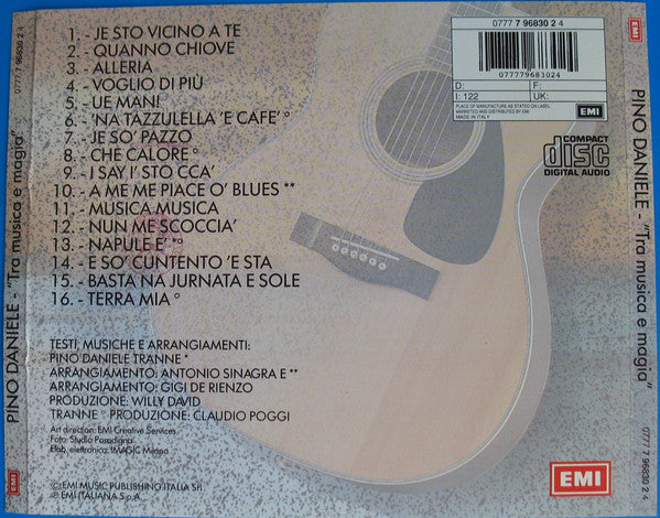 Pino Daniele : Tra Musica E Magia (CD, Comp, RE)