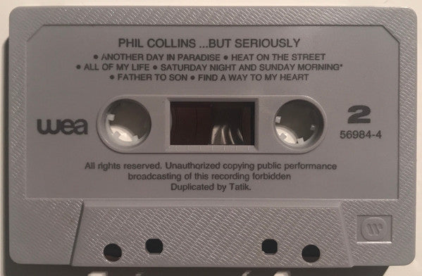 Phil Collins : ...But Seriously (Cass, Album)