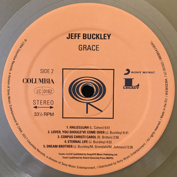 Jeff Buckley : Grace (LP, Album, RE, RP, Gol)