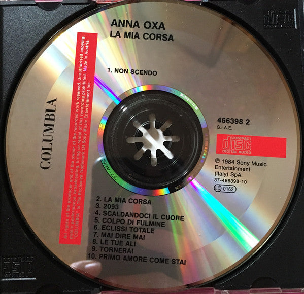 Anna Oxa : La Mia Corsa (CD, Album, RE)