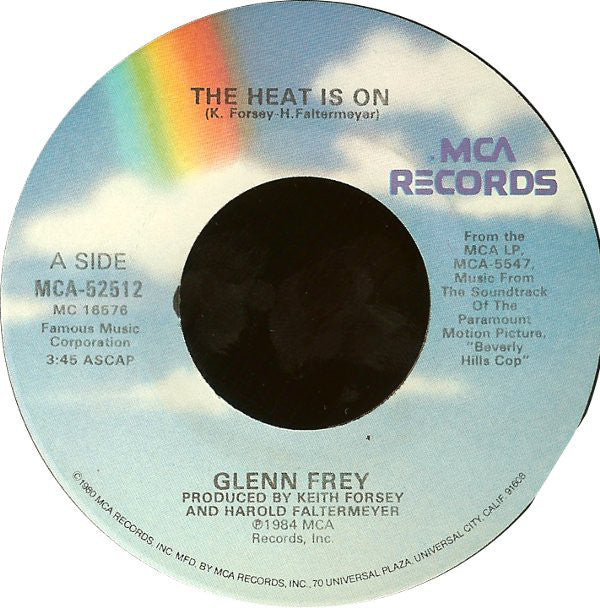Glenn Frey / Harold Faltermeyer : The Heat Is On / Shoot Out (7", Single, Glo)