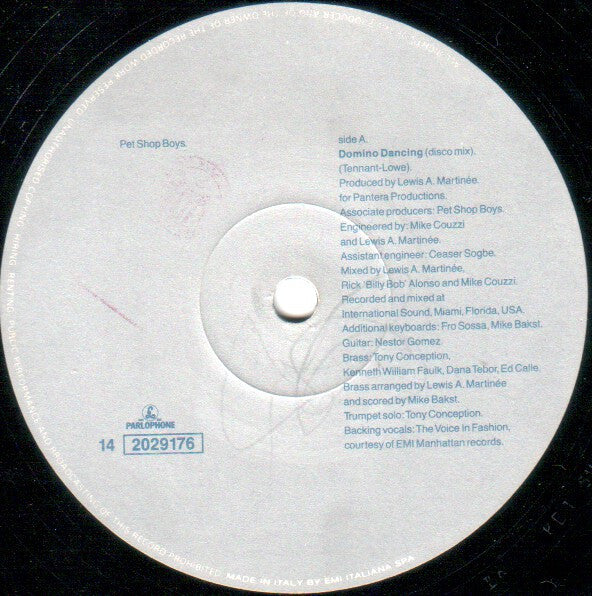 Pet Shop Boys : Domino Dancing (12")