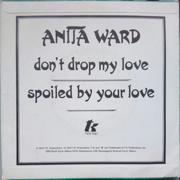 Anita Ward : Don't Drop My Love (7", Single)