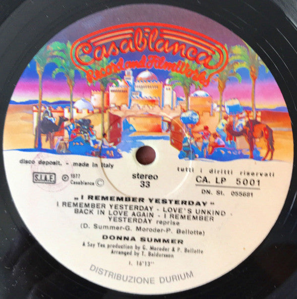 Donna Summer : I Remember Yesterday (LP, Album)