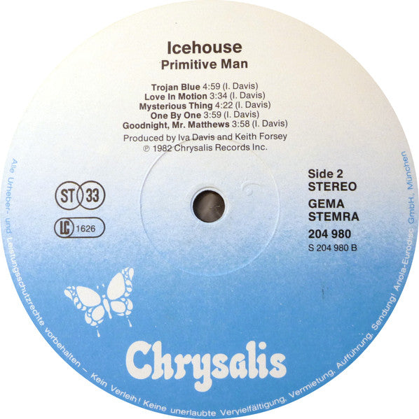 Icehouse : Primitive Man (LP, Album, Mat)