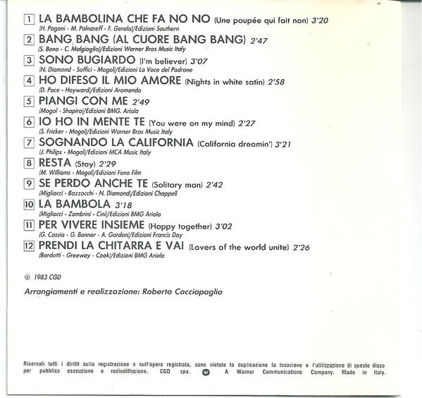 Ivan Cattaneo : Bandiera Gialla (CD, Album, RE)