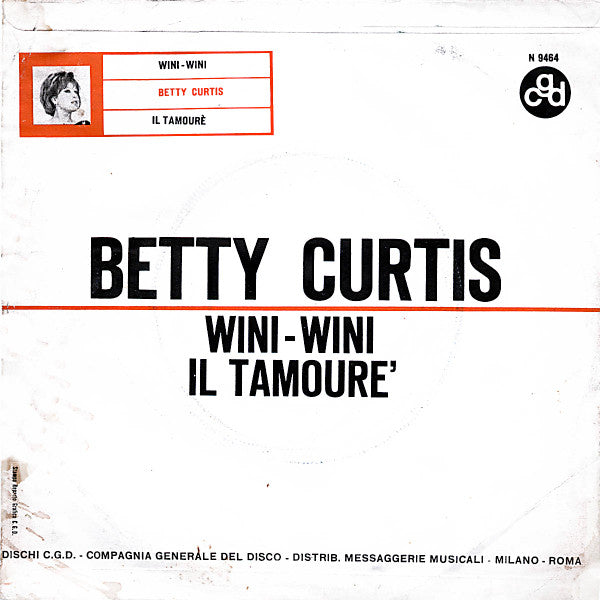 Betty Curtis : Wini Wini  (7")