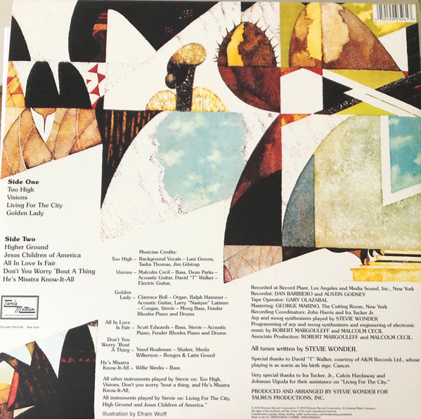 Stevie Wonder : Innervisions (LP, Album, RE, RM, 180)