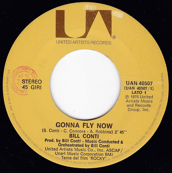 Bill Conti : Gonna Fly Now (7", Single)