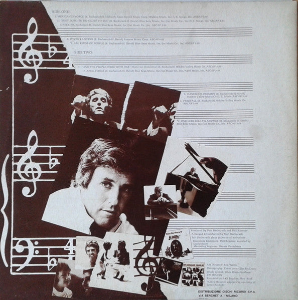Burt Bacharach : Burt Bacharach (LP, Album, Gat)