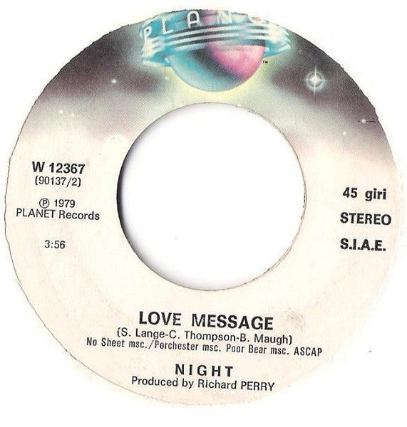 Night : Hot Summer Nights (7")