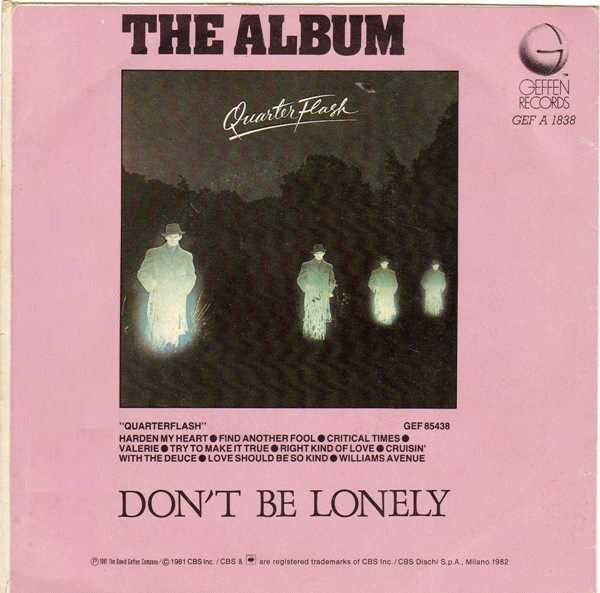 Quarterflash : Harden My Heart (7")