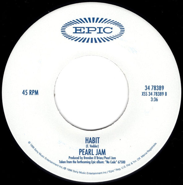 Pearl Jam : Who You Are (7")