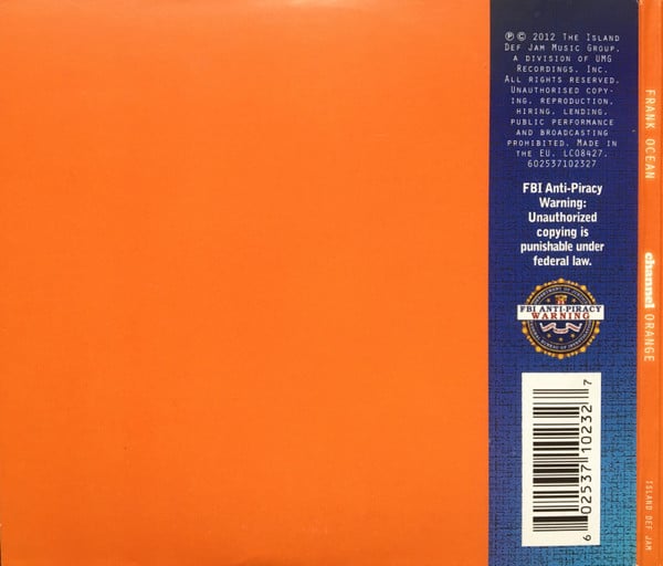 Frank Ocean : Channel Orange (CD, Album)