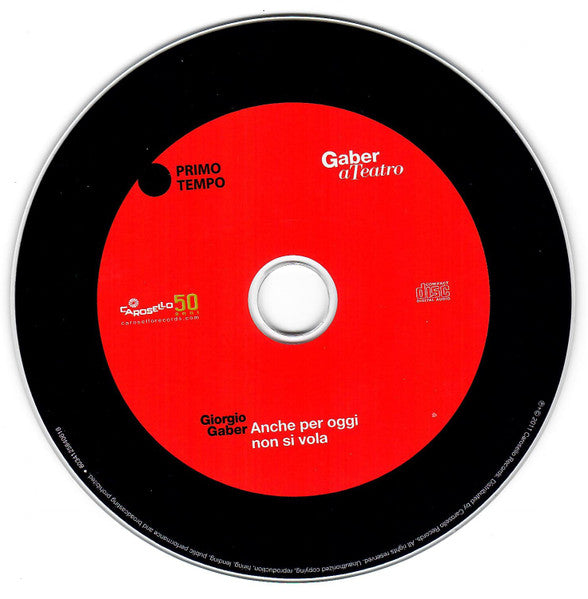 Giorgio Gaber : Anche Per Oggi Non Si Vola (2xCD, Album, RE, RM)