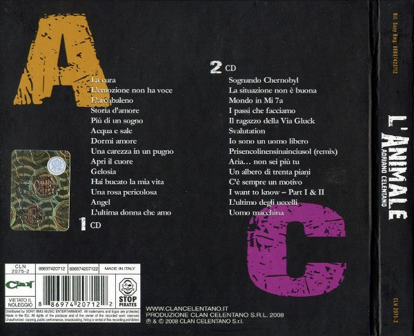 Adriano Celentano : L'Animale (2xCD, Comp, Dig)
