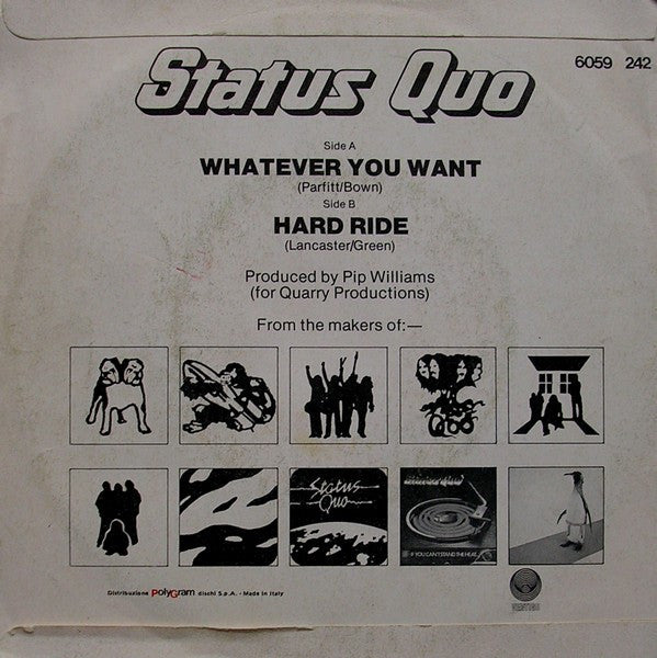 Status Quo : Whatever You Want (7", Single)