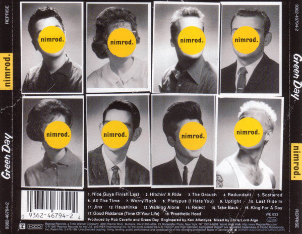 Green Day : Nimrod. (HDCD, Album, RE)