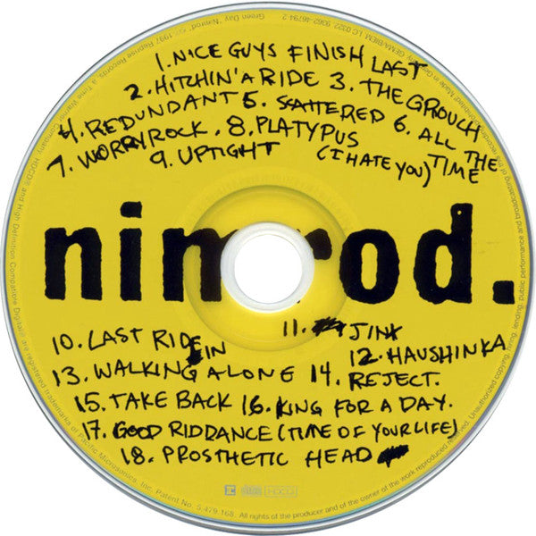 Green Day : Nimrod. (HDCD, Album, RE)