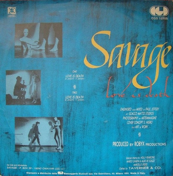 Savage : Love Is Death (7")