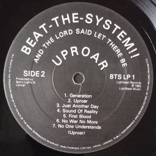 Uproar (2) : And The Lord Said "Let There Be !" (LP, Album)