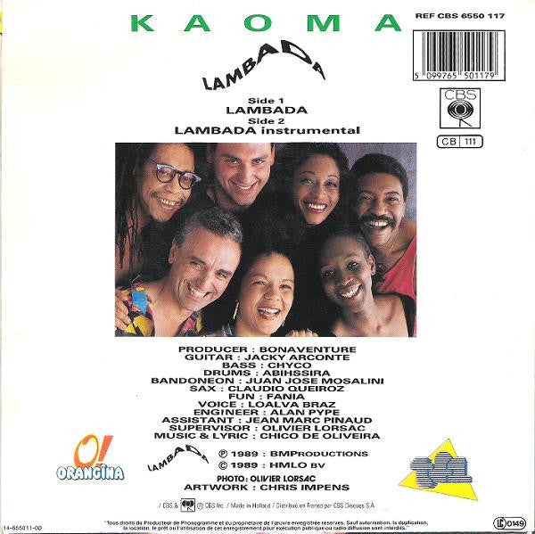 Kaoma : Lambada (7", Single)