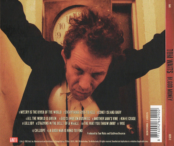 Tom Waits : Blood Money (CD, Album, RE, RM, Dig)