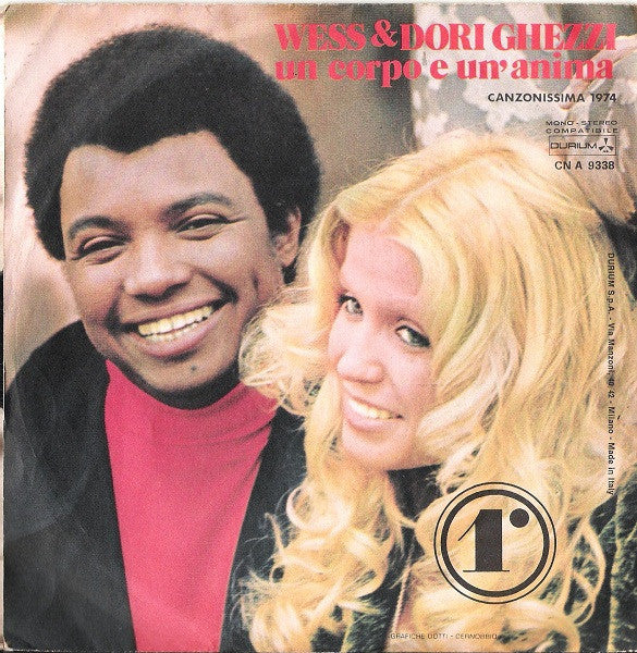 Wess And Dori Ghezzi : Un Corpo E Un'Anima (7")