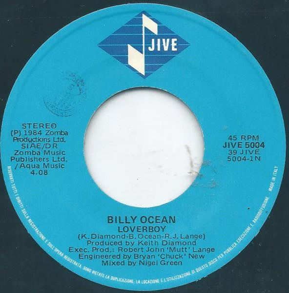 Billy Ocean : Loverboy (7")