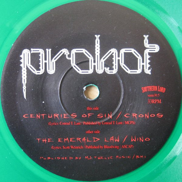 Probot : Centuries Of Sin (7", Single, Ltd, Gre)