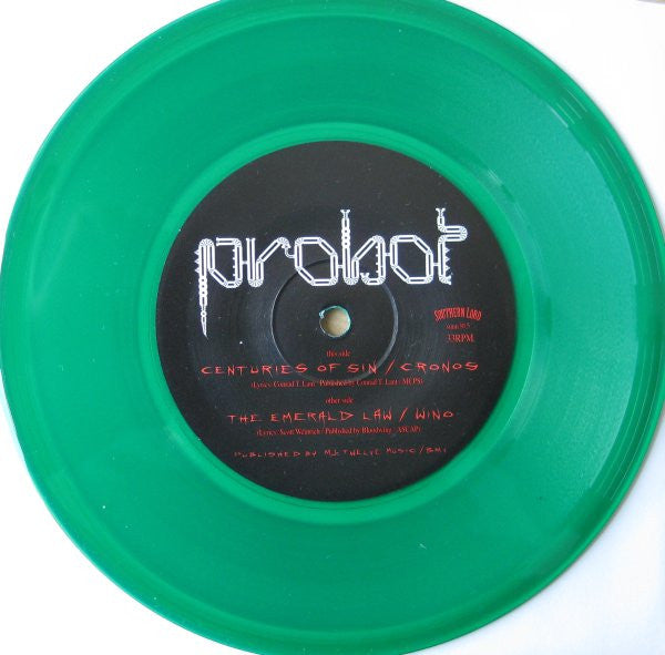 Probot : Centuries Of Sin (7", Single, Ltd, Gre)