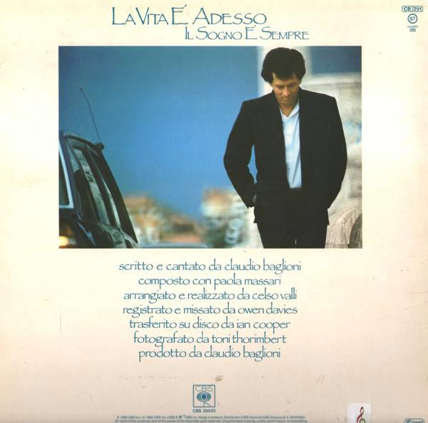 Claudio Baglioni : La Vita È Adesso (LP, Album, RE, Gat)