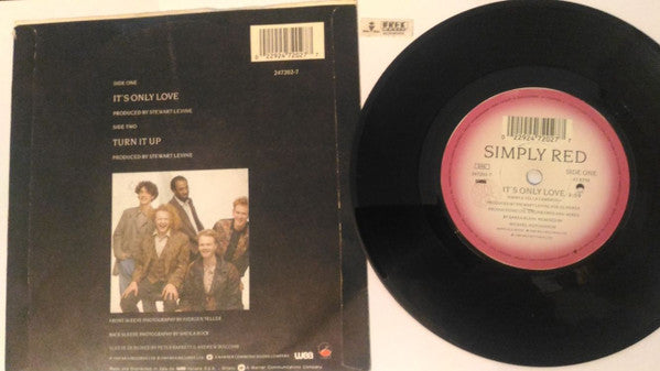 Simply Red : It's Only Love (7", Single)