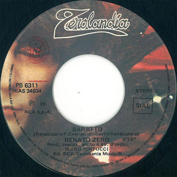Renato Zero : Il Carrozzone / Baratto (7")