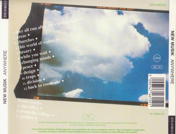 New Musik : Anywhere (CD, Album, RE)