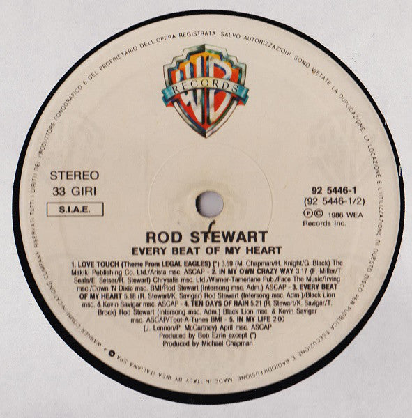 Rod Stewart : Every Beat Of My Heart (LP, Album)