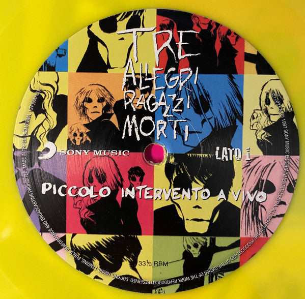 Tre Allegri Ragazzi Morti : Piccolo Intervento A Vivo (LP, Album, Ltd, yel)