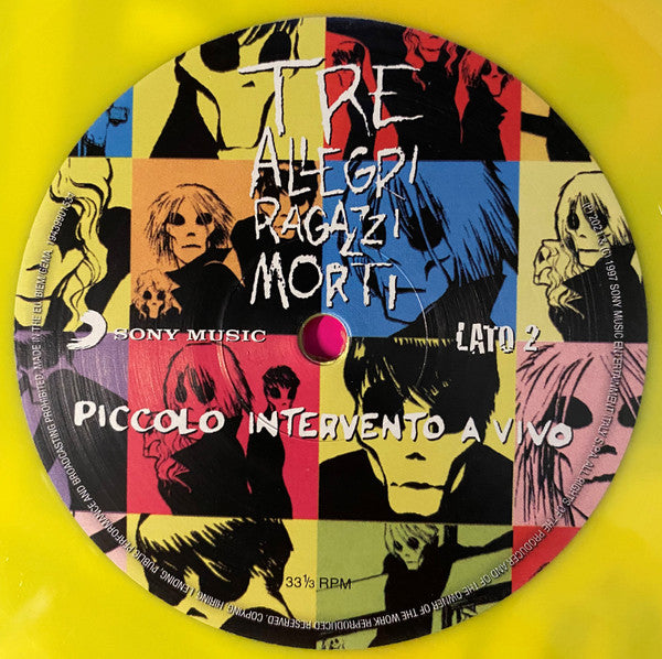 Tre Allegri Ragazzi Morti : Piccolo Intervento A Vivo (LP, Album, Ltd, yel)
