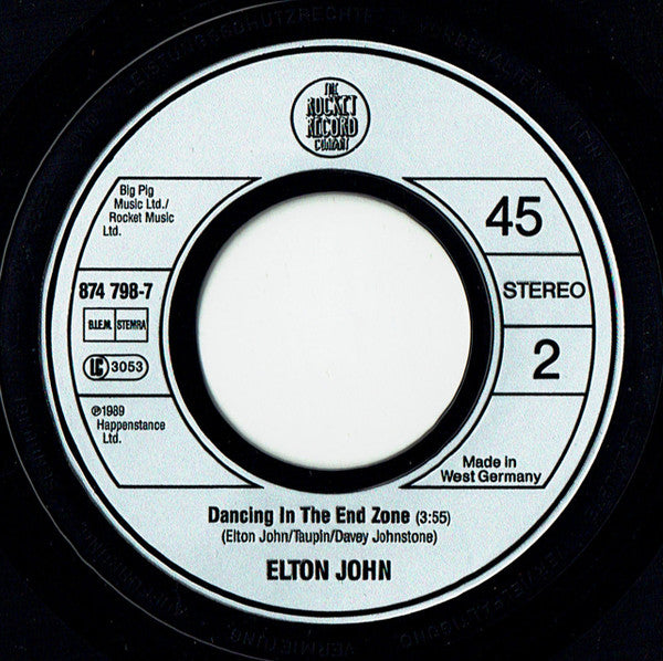 Elton John : Healing Hands. (7", Single)