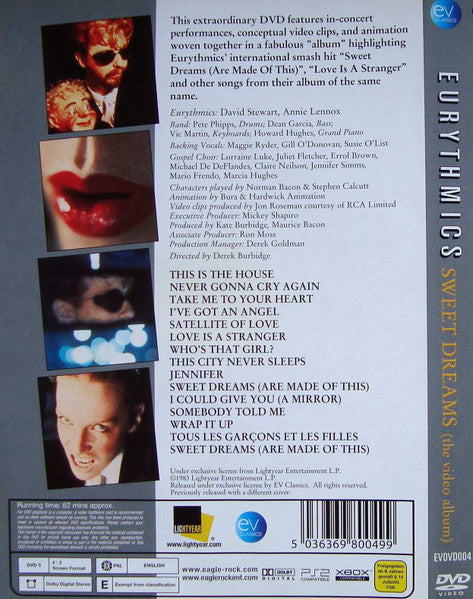 Eurythmics : Sweet Dreams (The Video Album) (DVD-V, RE, PAL)