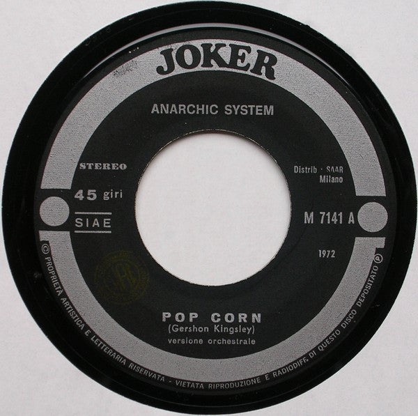 Anarchic System : Pop Corn (7", Single)