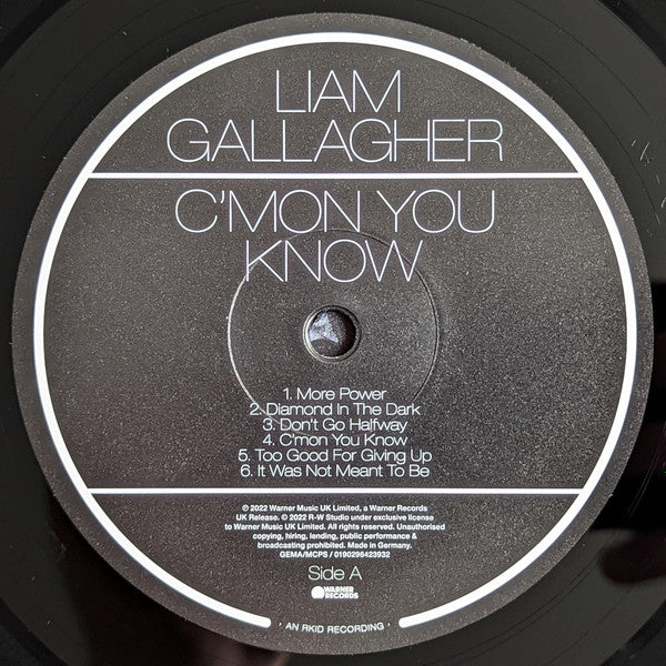 Liam Gallagher : C'mon You Know (LP, Album)