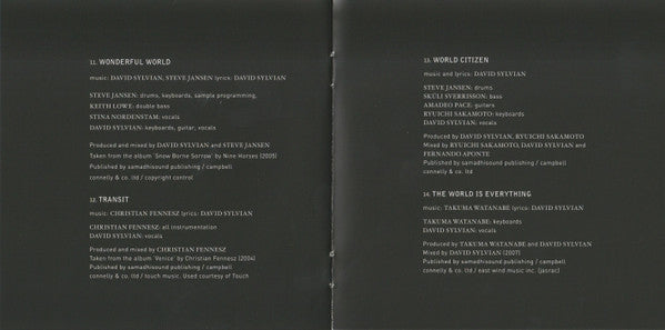 David Sylvian : Sleepwalkers (CD, Comp, RE)