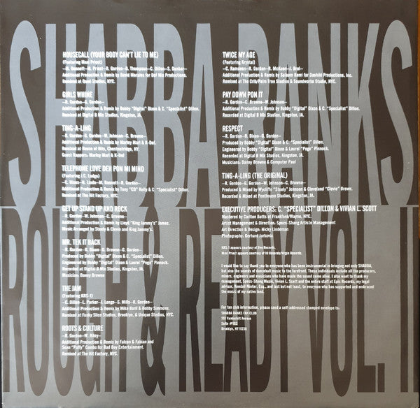Shabba Ranks : Rough & Ready - Volume II (LP, Album)