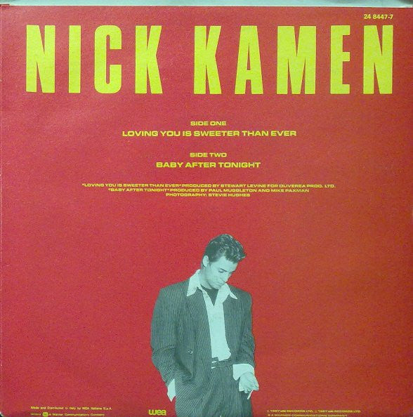 Nick Kamen : Loving You Is Sweeter Than Ever (7", Single)